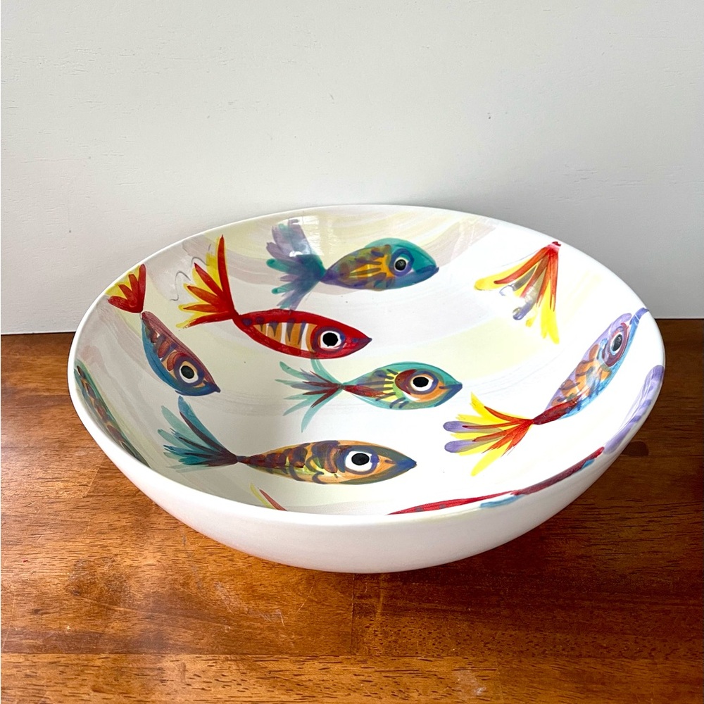 Vietri Pesci Colorati Deep Bowl 11” in Diameter
